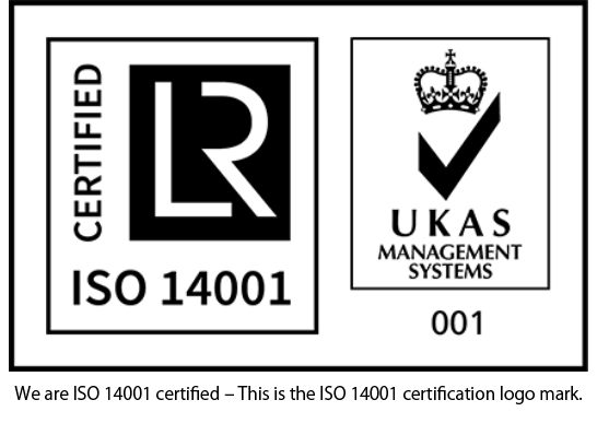 certified ISO 14001 SO 14001 logomark